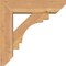 Ekena Millwork Merced Slat Smooth Bracket w/ Offset Brace, Western Red Cedar, 5 1/2"W x 18"D x 18"H BKT0604X18X18MRC06SWR - alternate 4